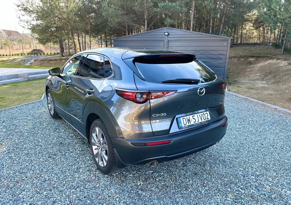 Mazda CX-30 cena 118000 przebieg: 102000, rok produkcji 2019 z Wrocław małe 121